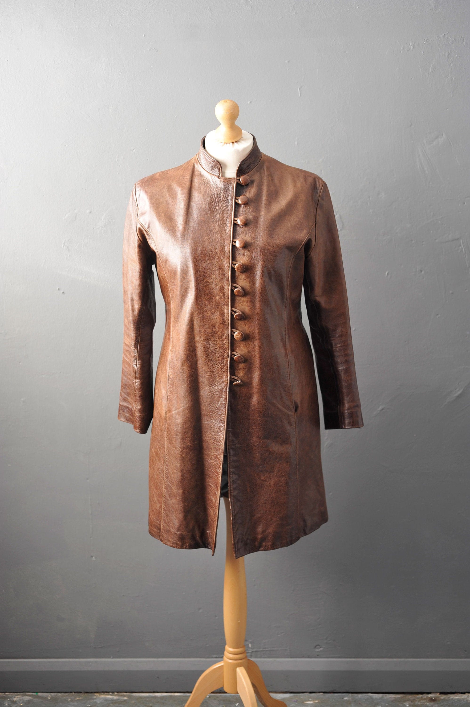 Leather clearance frock coat