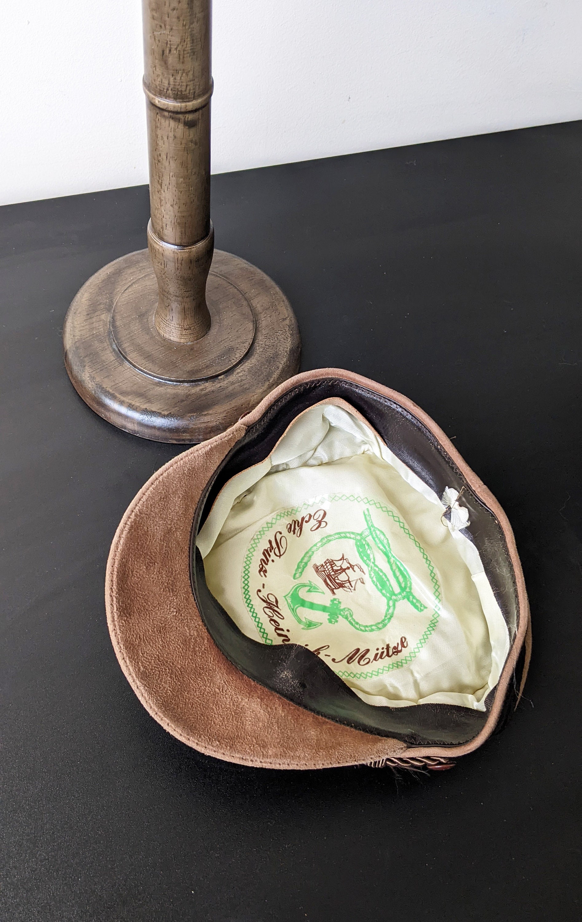 Suede Prinz Heinrich Hat, Prince Henry Sailors Cap, Mens Size Medium - Etsy