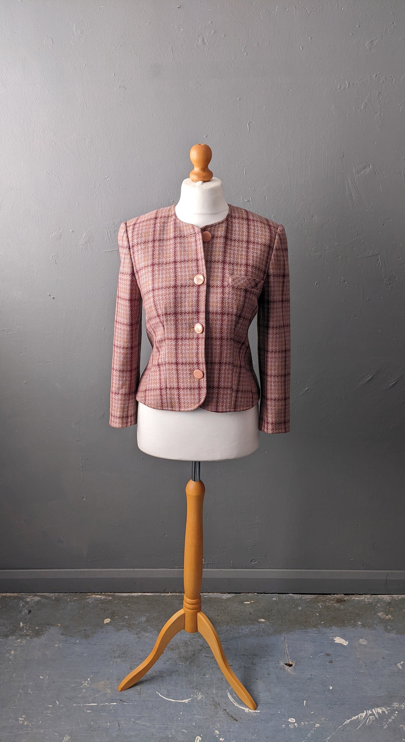 Blazer Suit Tweed Coat Jack Wills Wool Coat 26 2024 Ladies Smokey