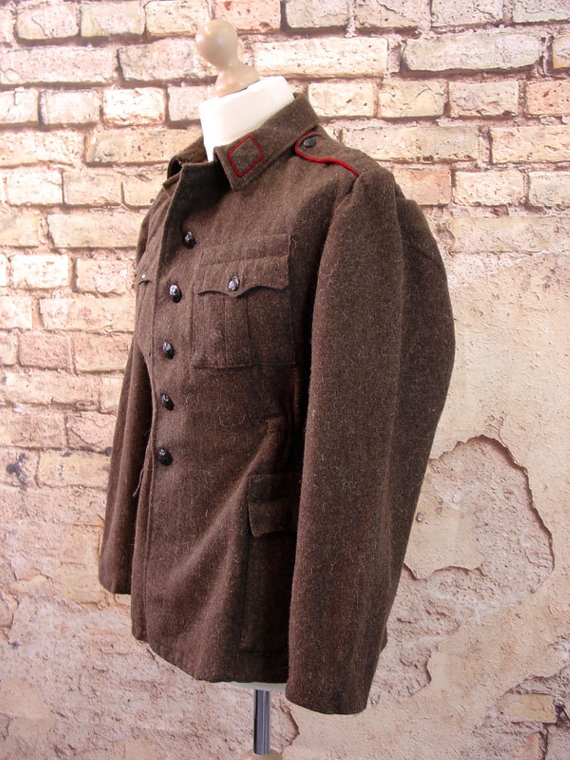 Soviet Military Surplus Wool Jacket Bulgarian Army Coat Etsy