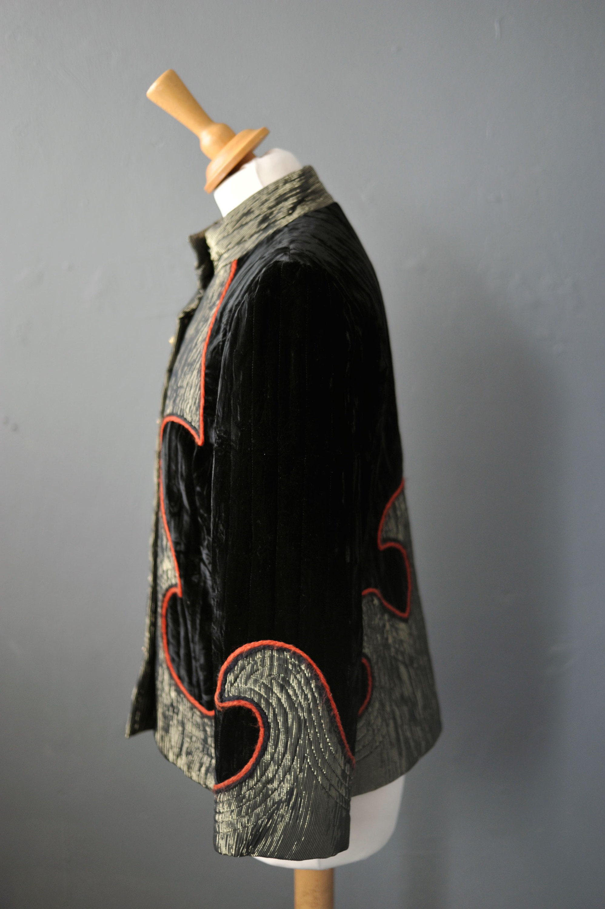 Vintage Koos Van Den Akker Velvet Jacket With Metallic Gold - Etsy UK