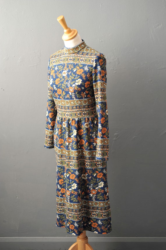 60s Horrockses Midi Dress with Arts and Crafts St… - image 3