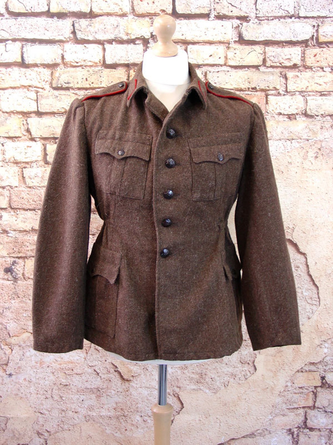 Soviet Military Surplus Wool Jacket Bulgarian Army Coat Etsy
