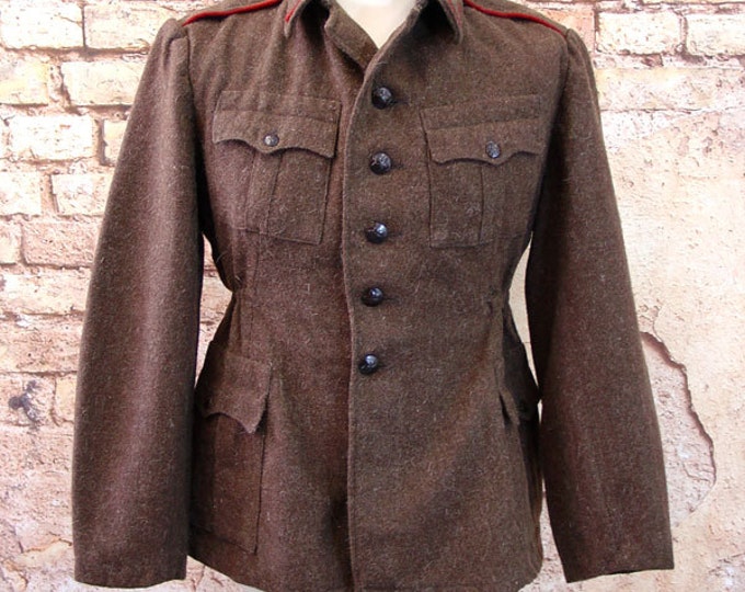 Soviet Military Surplus Wool Jacket Bulgarian Army Coat Etsy