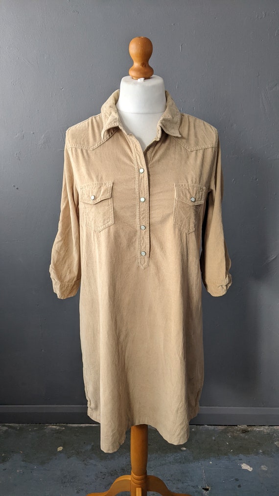 90s Corduroy Shirt Dress by Old Navy, Mid Thigh Length Minidress, Size Large - Etsy 90s Corduroy Shirt Dress by Old Navy, Mid Thigh Length Minidress, Size Large - Etsy