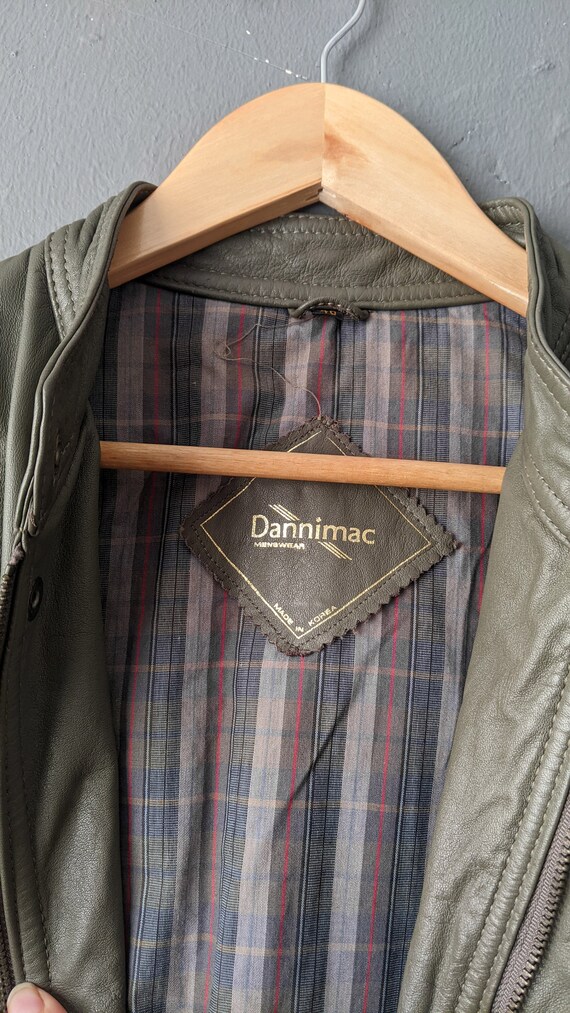 Mens Leather Aviator Jacket by Dannimac Oversized Slouchy Fit Size Medium Etsy UK