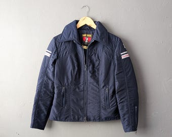 Vintage Alpine Designs Outdoor Jacket S 80s Padded Ski White