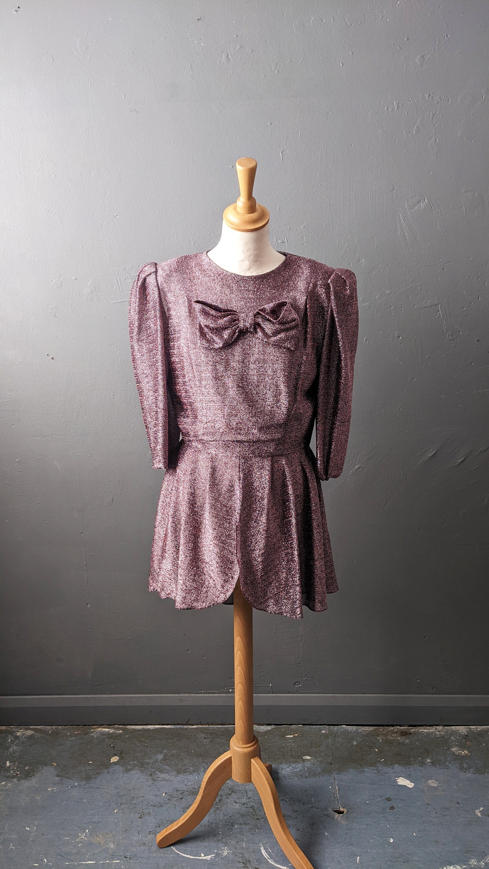 peplum dress with bow Strapless Peplum Dress with 3D Bow and Feather Details Light Pink / US 12