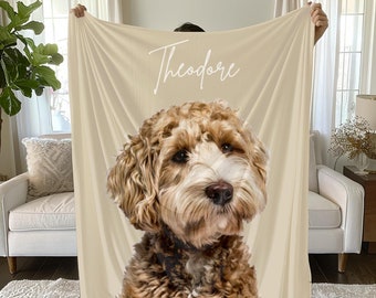 Custom Pet Blanket, Pet Photo Blanket, Personalized Pet Photo Blanket, Personalized Blanket for Dog, Cat Picture Blanket, Dog Mom Gift