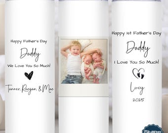 Personalized First Father's Day Daddy Tumbler | Custom Name Tumbler For Dad | Gift For Dad | First Time Dad Gift | 1st Father's Day Gifts