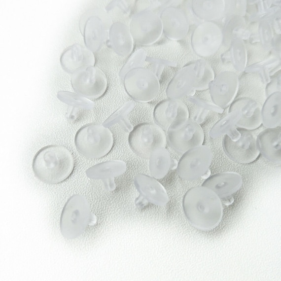 400Pcs Safe Ear Back Stoppers Earring Making Back Stud Rubber Earring  Stoppers Silicone Earring Backs DIY Jewelry Making Supplies 