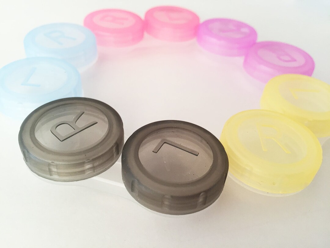 Colorful Contact Lens Box Holder Container Case Soak Storage Etsy