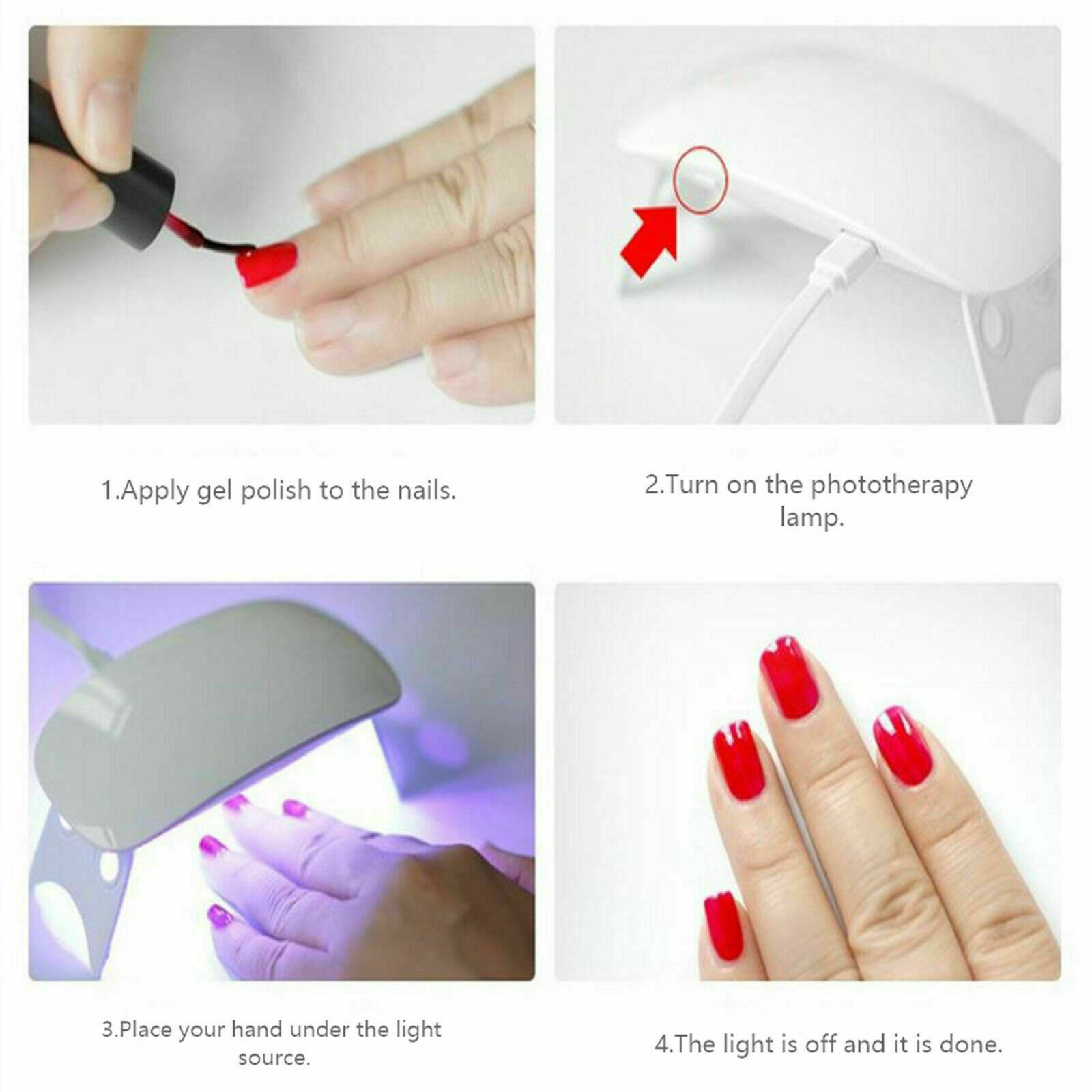 54W UV Lamp for UV Resin Resin Curing Lamp LED Lamp Ultraviolet Lamp  Jewelry Tool Nail Art Lamp Portable Usb Charge Light 