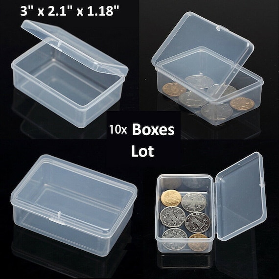 10-20 Pack Small Plastic Storage Container Organizer Coins Screws Jewelry  DIY Mini Box 