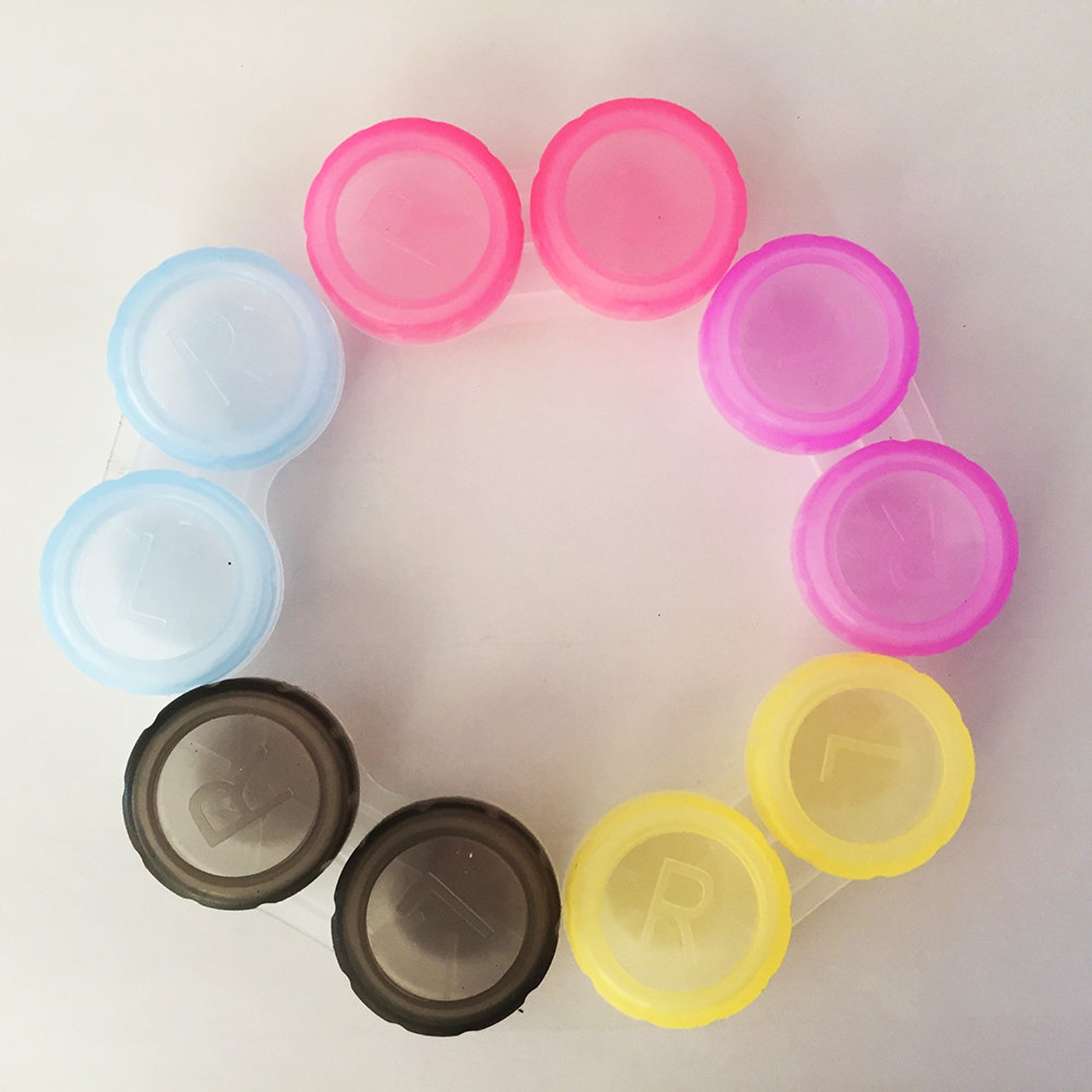 Colorful Contact Lens Box Holder Container Case Soak Storage Etsy