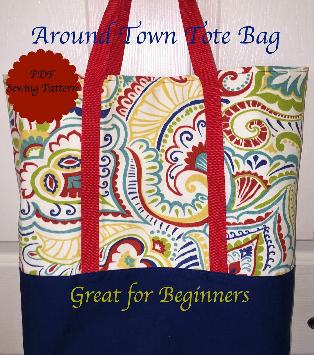 Tote Bag Sewing Pattern - Etsy