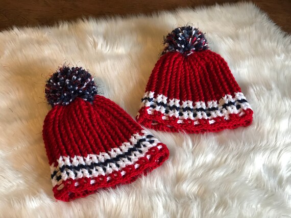 red sox pom pom hat