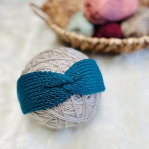 Soft and Stretchy Twisted Knit Headbands for Women and Girls, Comfortable Headbands For All Day, Garden  Headband , Solid Colored Headband