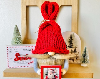 Christmas Gnome Holiday Tiered Tray Decor