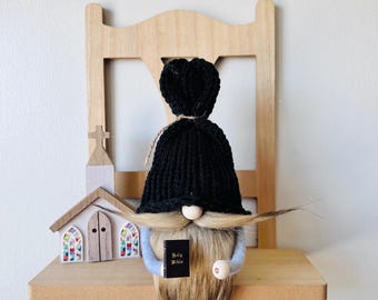 Gnomo bíblico, decoración religiosa para iglesias, figura de ángel o cruz.
