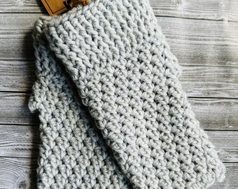 Fingerless Gloves Winter handmade Knits Crochet Mittens