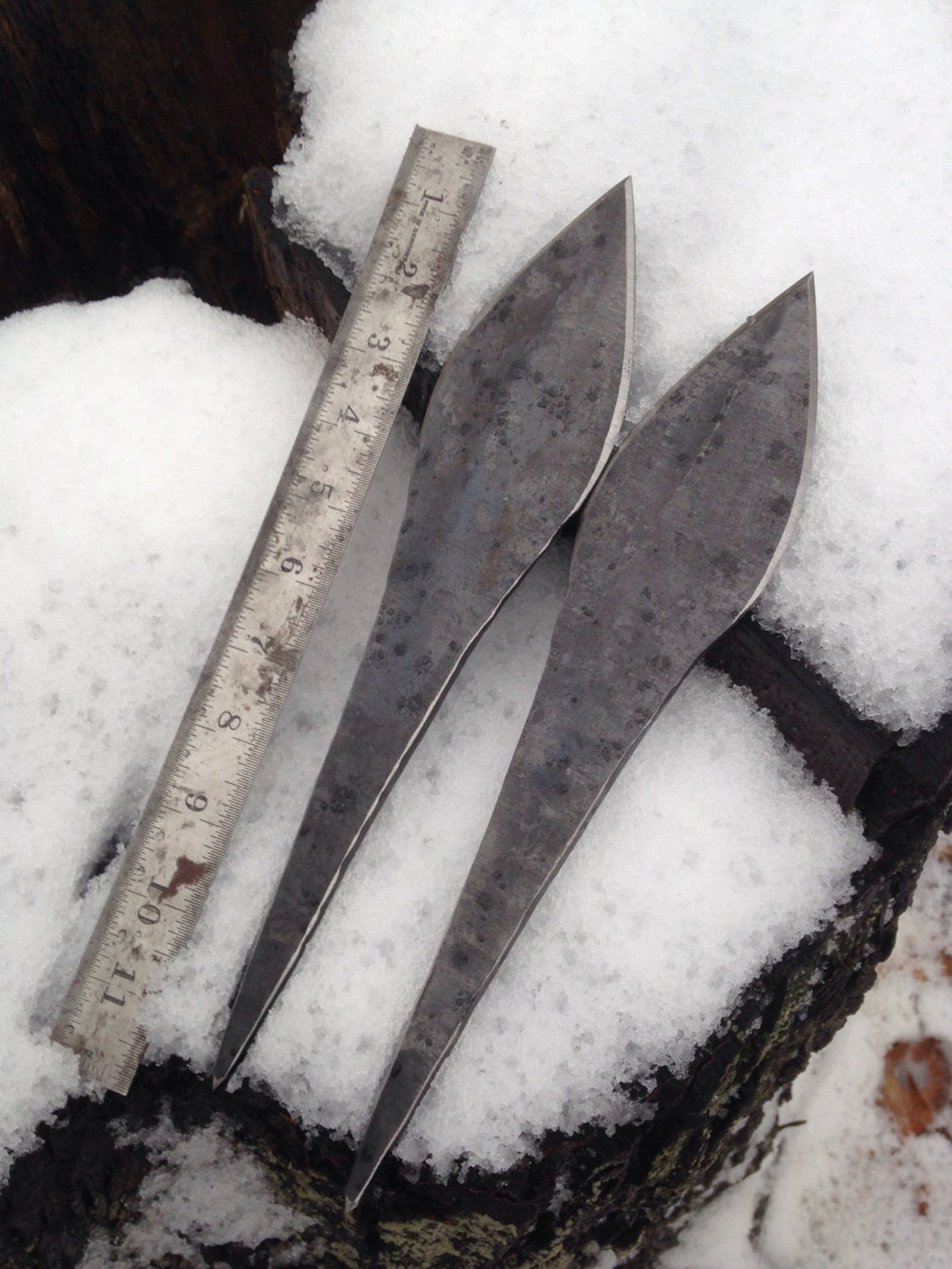 Pair of Apocalyptic ArmorPiercing Throwing Knives Etsy