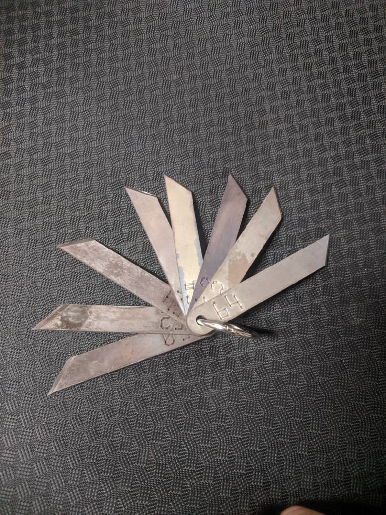 8 Piece Comparitive Hardness Test Chisel Set 50HRC to 64HRC. Etsy