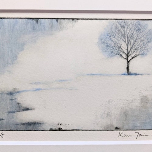 Shops Copperplate Print - Dry Point