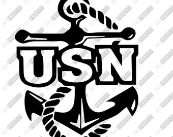 US Navy Anchor (svg, png, pdf, jpg, eps) - Digital Download