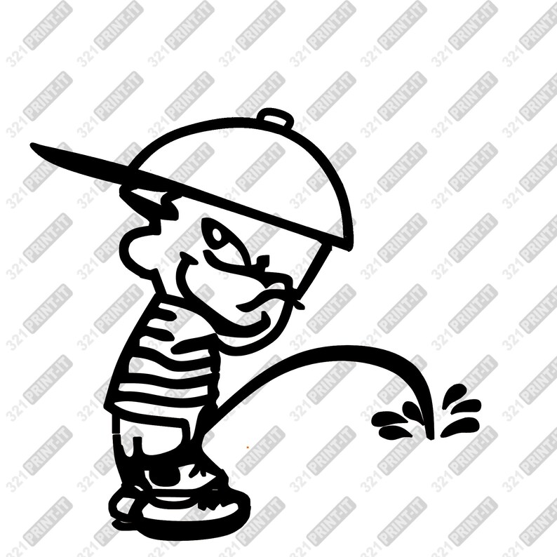 Download Boy peeing funny clipart digital download svg dxf eps | Etsy