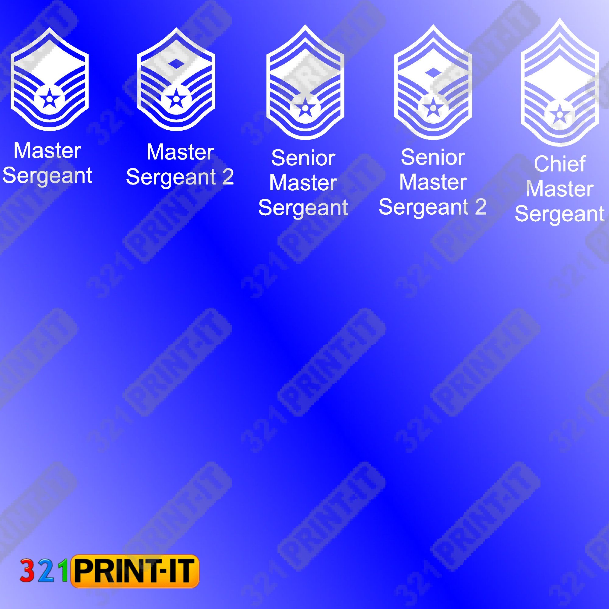 アメリカ空軍の階級章 - デジタルファイルのダウンロード SVG、PNG