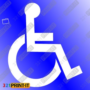 Wheelchair - digital file download svg png pdf jpg eps cricut, laser, silhouette, glowforge, CNC