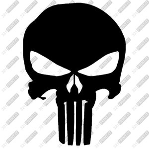 Plik cyfrowy Punisher Skull - pobieranie pliku cyfrowego svg png pdf jpg eps cricut, laser, sylwetka, glowforge, CNC