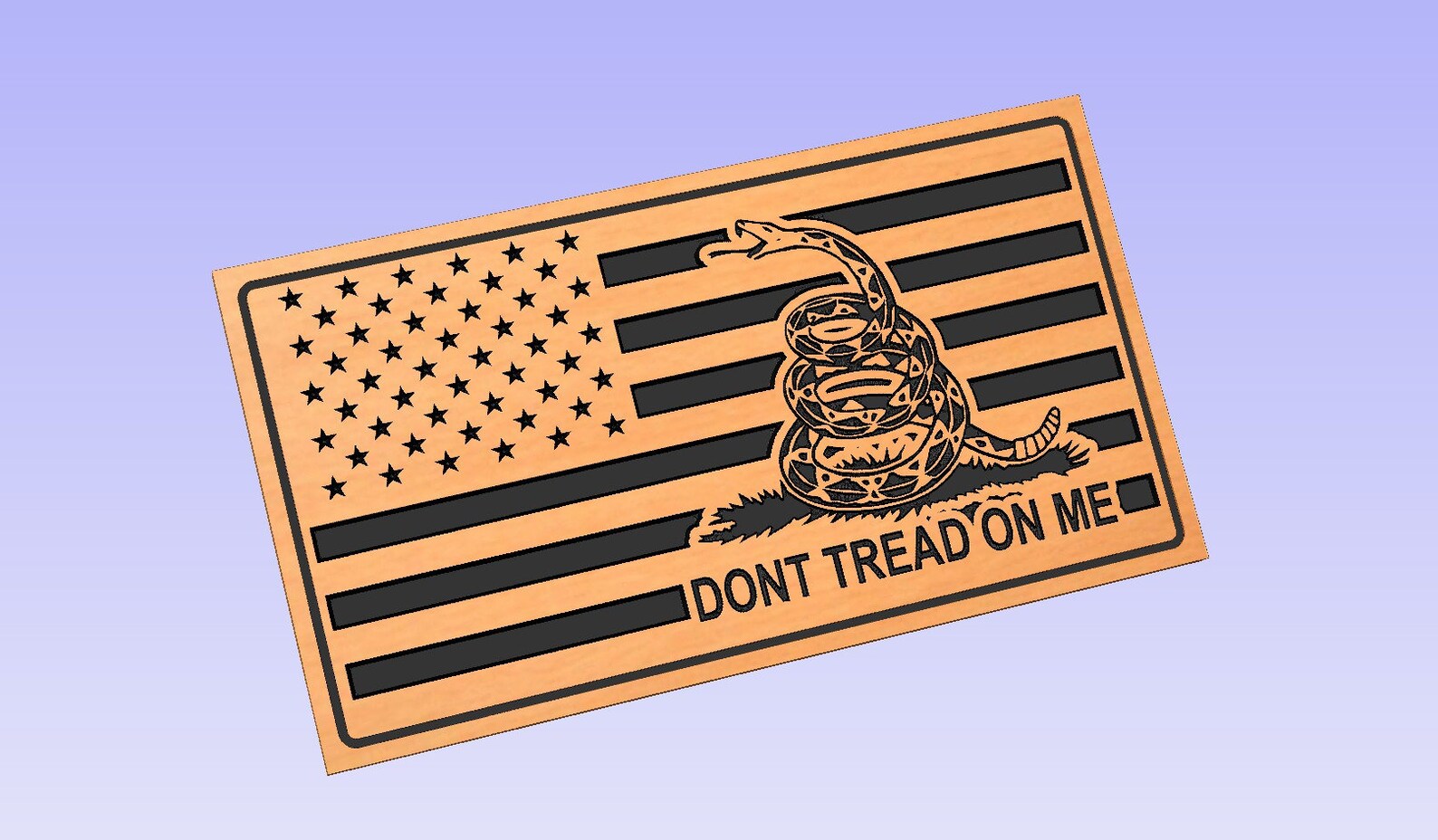 Don't Tread on Me Digital Flag File - Svg, Dxf Files for Cnc Carving - Etsy