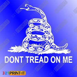 Don&#39;t tread on me Gadsden Flag digital file download svg png pdf jpg eps cricut, laser, silhouette, glowforge, CNC