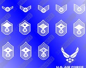 アメリカ空軍の階級章 - デジタルファイルのダウンロード SVG、PNG