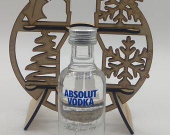 Mini Shooter Ornament File - Absolut Vodka - digital file download svg dxf eps, laser, Flux Beambox, Ortur, glowforge