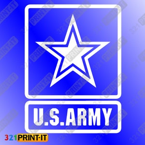 US Army Star Vinyl Decal – Car, Window, Tumbler Sticker