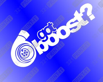 Boobs for Boost Vinyl Decal Sticker JDM Boosted Turbo Charged - Etsy