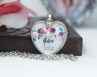 Yukon Always in My Heart Pendant Necklace | Canadian Souvenir | Vacation Memories