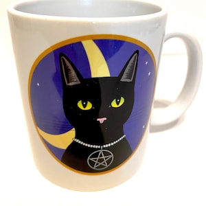 Pluto the Witch&#39;s Cat Ceramic Mug