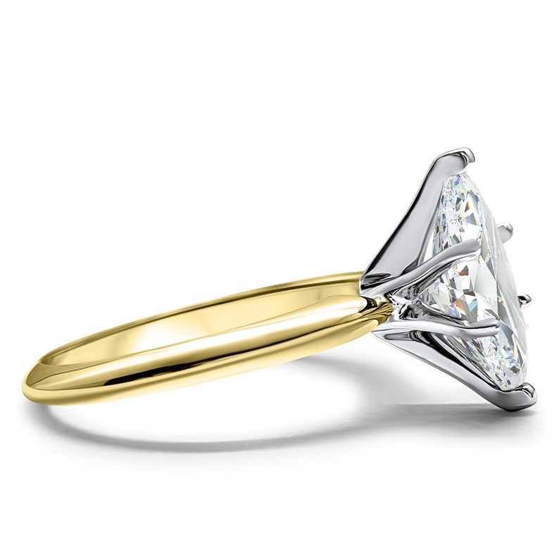 Marquise wedding set Yellow Cubic Zirconia engagement ring 1.5 Carat 14K Yellow Gold Marquise CZ Engagement Ring cz solitaire ring