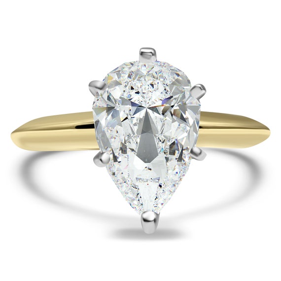 Cubic zirconia 2024 pear ring