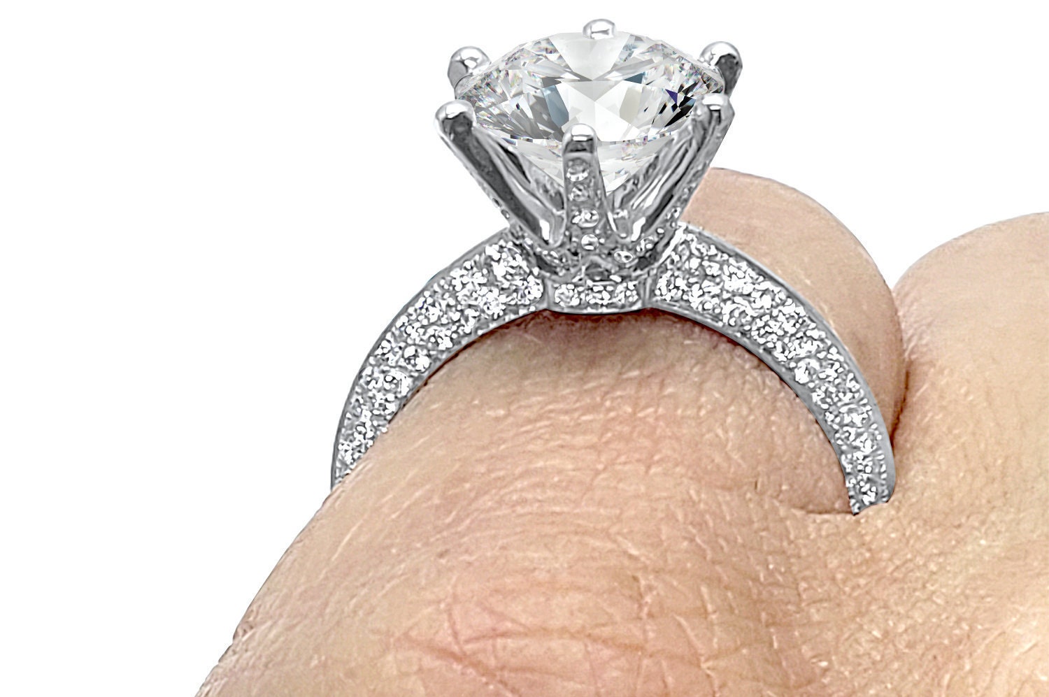 Tiffany on sale pave setting