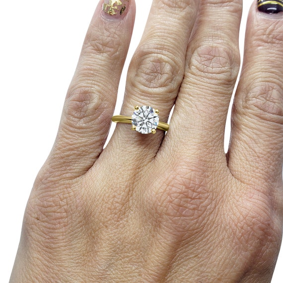 1.5 ct cubic zirconia solitaire deals