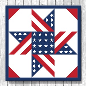 Stars & Stripes Barn Quilt, Large, Medium, Small, Vinyl On Aluminum, Outdoor Or Indoor, Many Patterns, Colors, Designs, Customizable