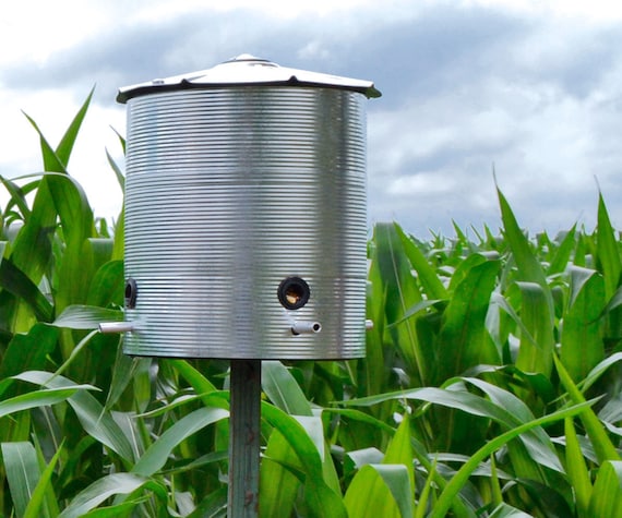 Large Grain Bin Bird Feeder Etsy