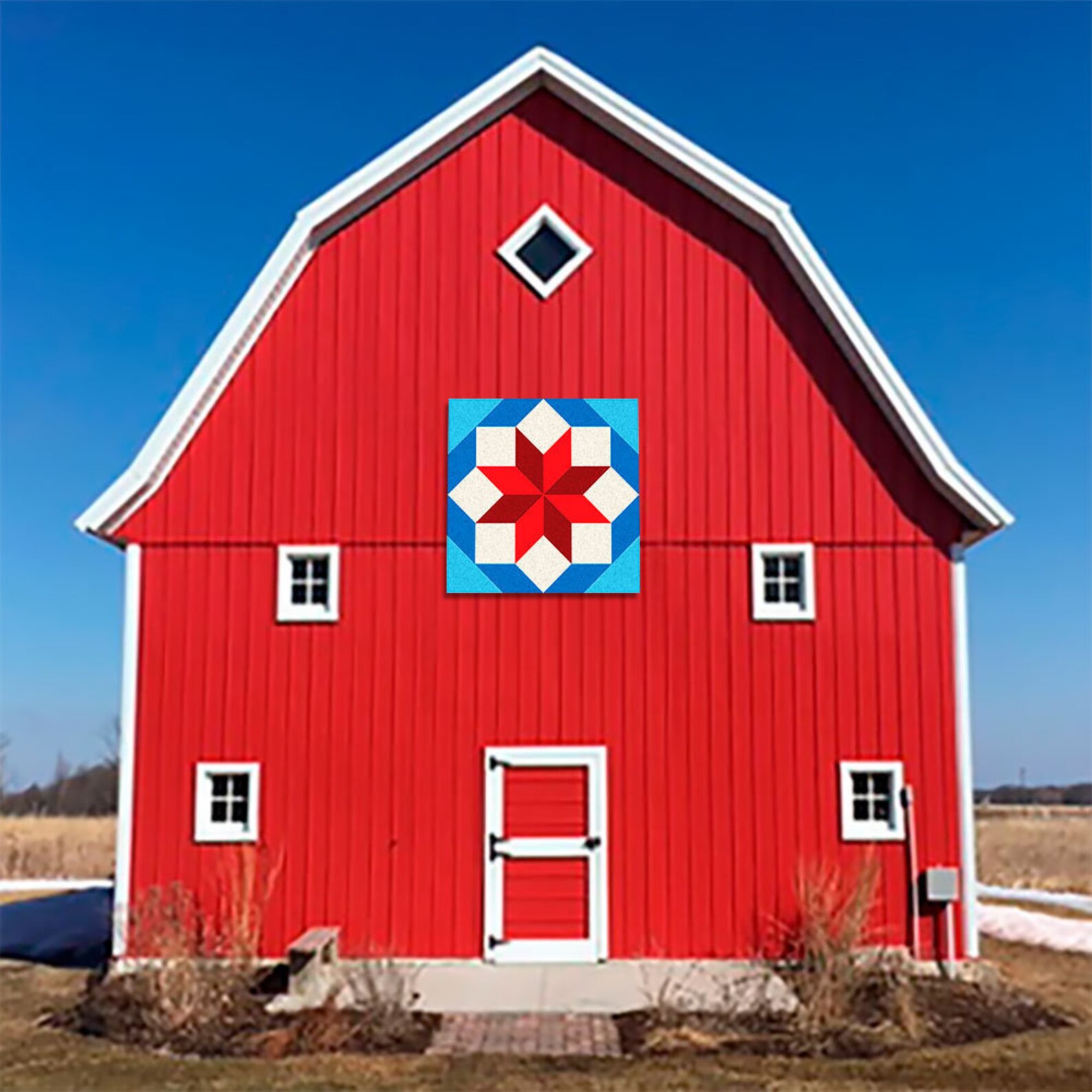 Eight Squares Pattern Outdoor BARN QUILT __ 24 Etsy