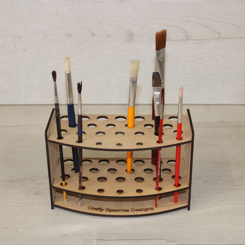 Paint Brush stand rectangle brush holder craft tools brush Etsy