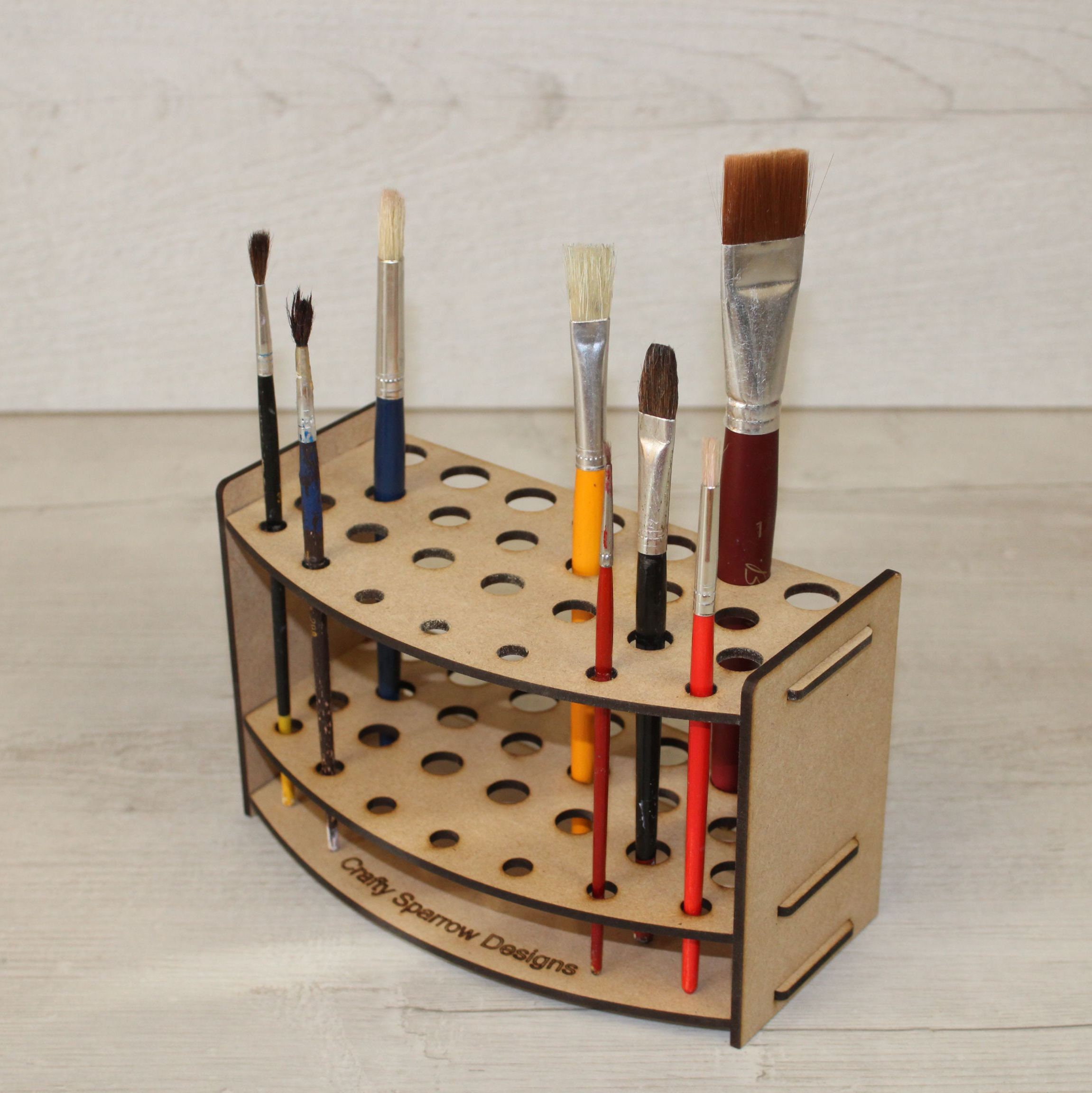 Paint Brush Stand Rectangle Brush Holder Craft Tools Brush Etsy UK